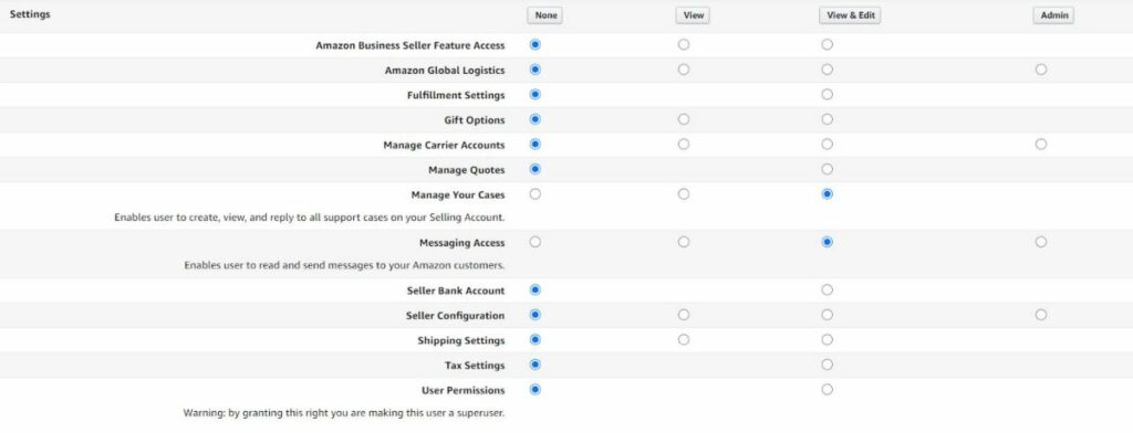 Settings For Reimbursement