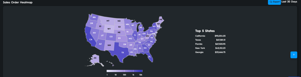 Sales Order Heatmap