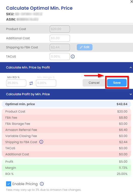 Min Price By Profit 2 1