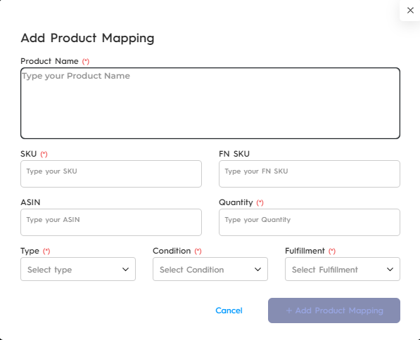 Add Product Mapping