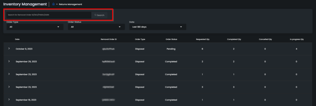 Figure 2 Search Section