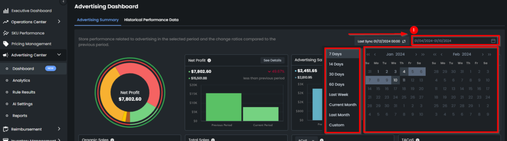 Advertising Dashboard