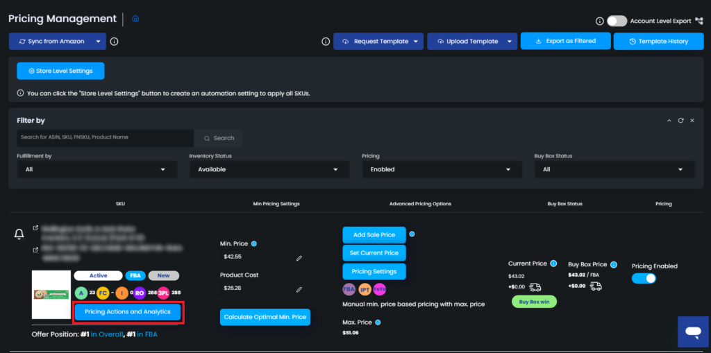 Figure 1 Pricing Actions And Analytics