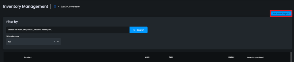 Request Report 3pl Inventory