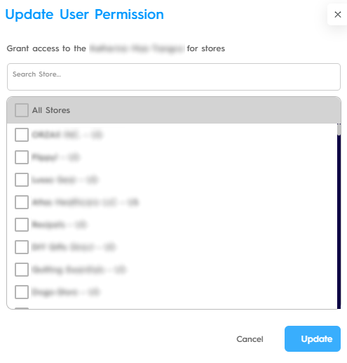 Update User Permissions Store 1